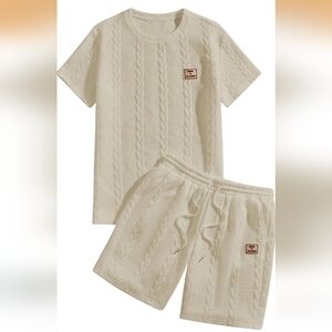 NWT Cable Knit 2 Piece Outfit Set M W68